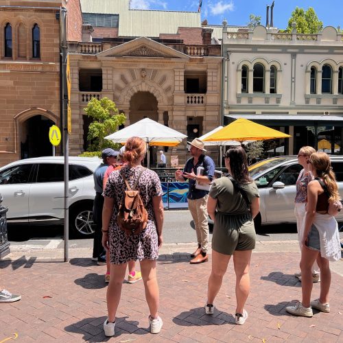 Sydney's Convict Colony Tour - Outside the old police station