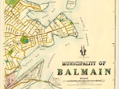 old map balmain 1880s